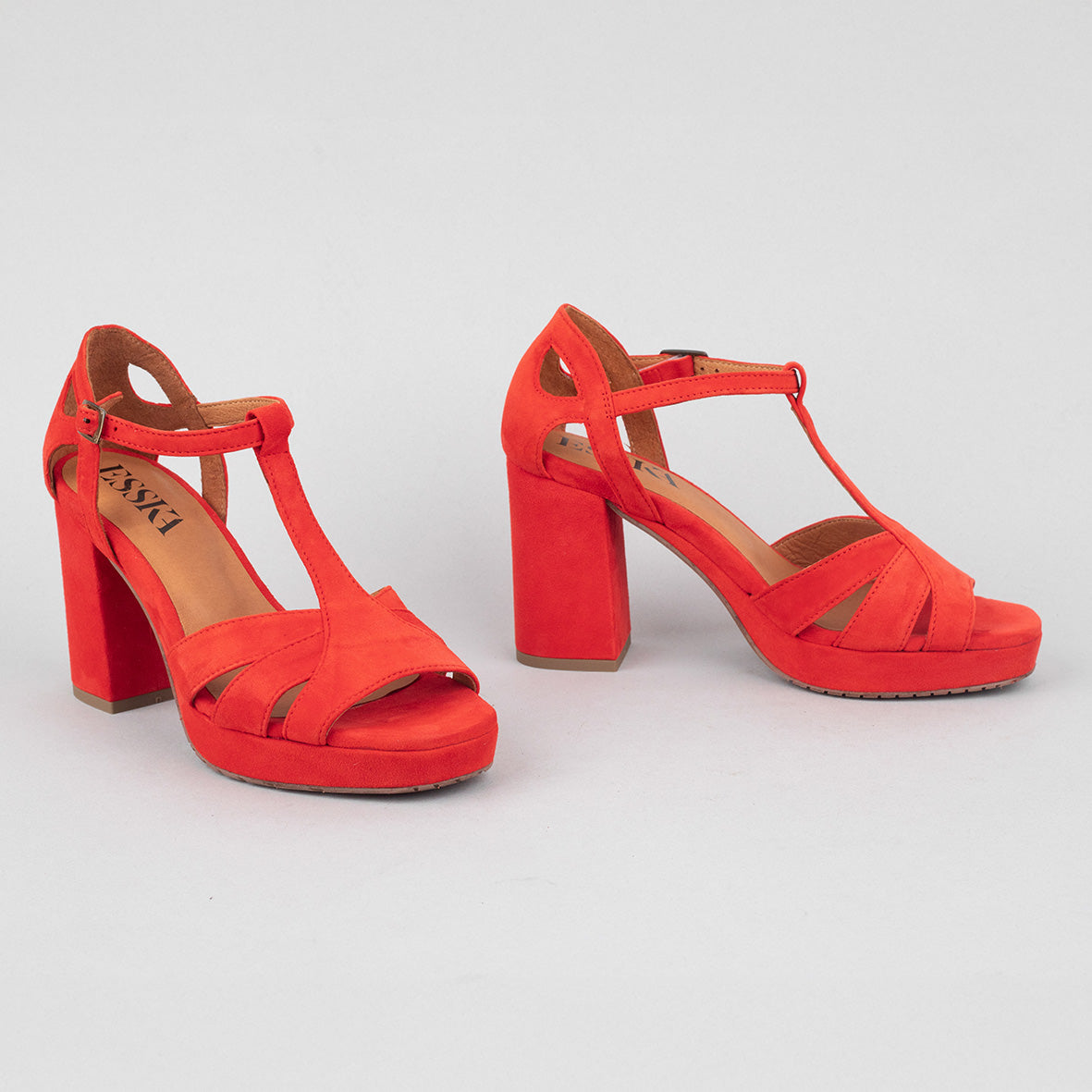 Valerie Red High Sandal by Esska