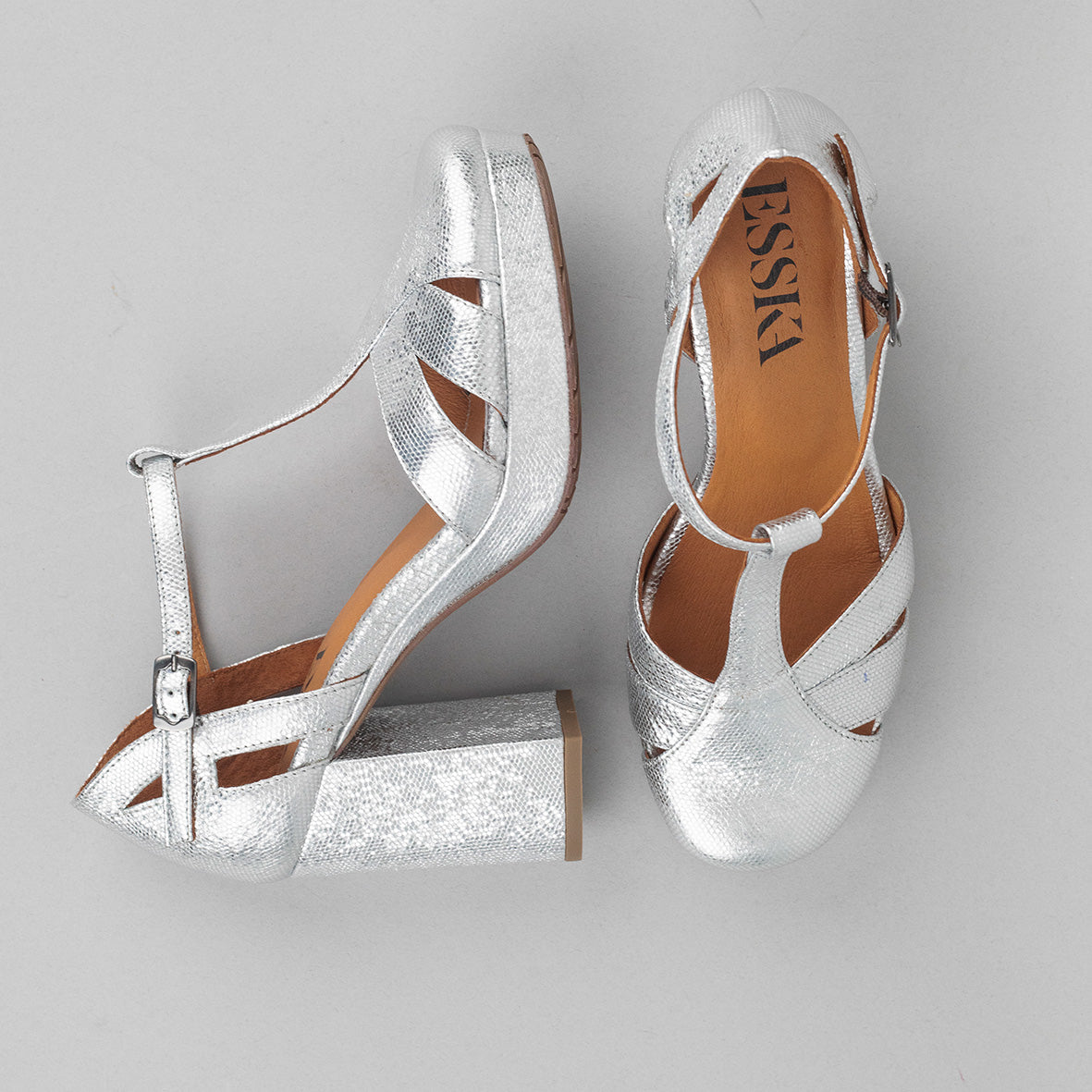 Venice Silver High Shoe by Esska