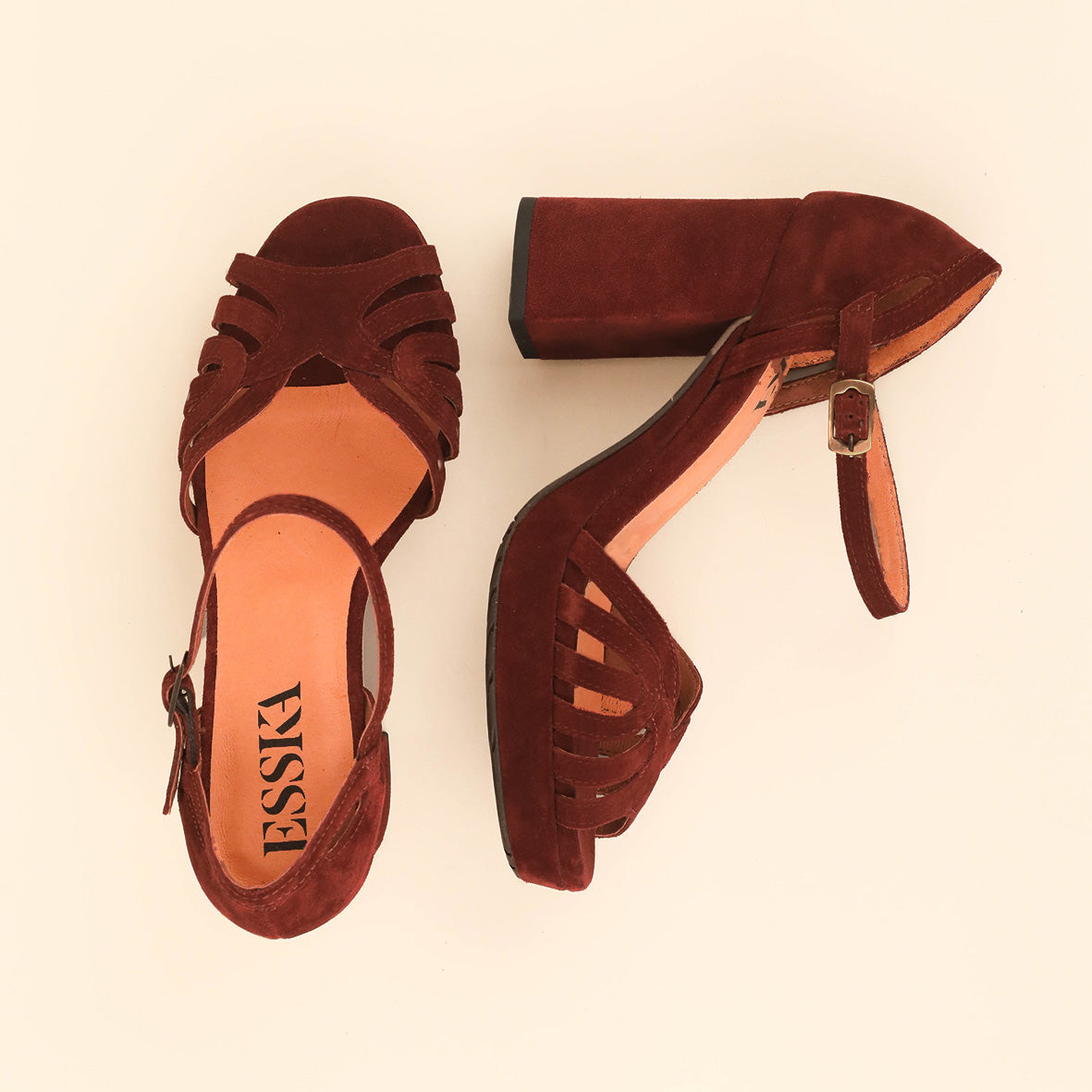 Venti Rust High Sandal by Esska