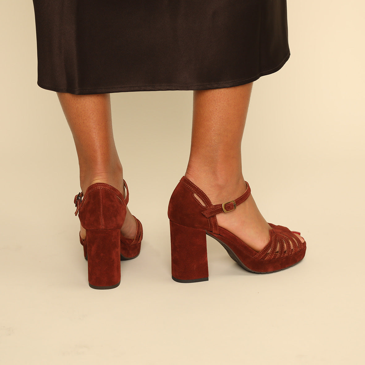 Venti Rust High Sandal by Esska