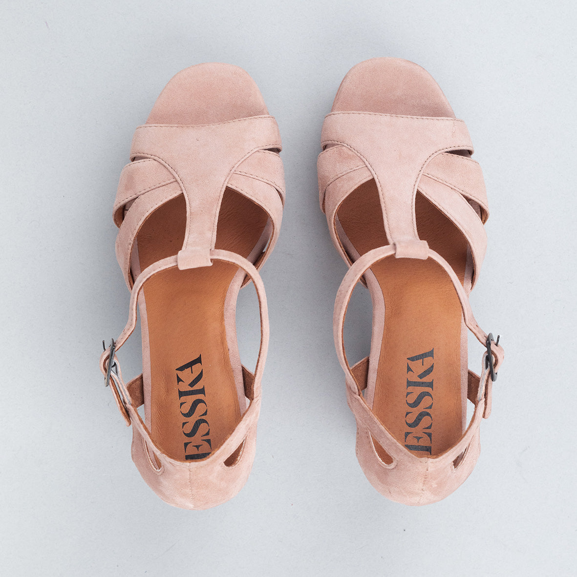 Victoria Light Dusty Pink High Sandal by Esska
