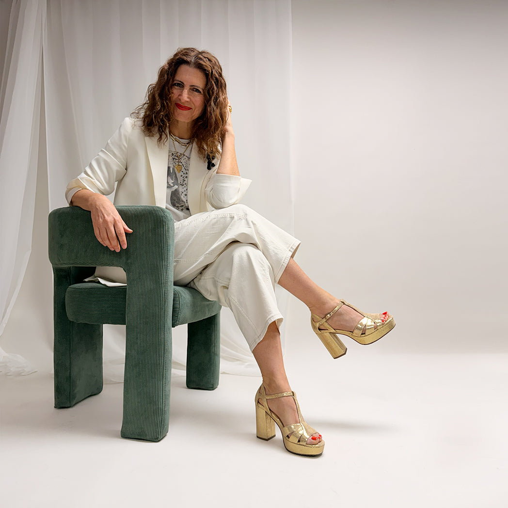 Victoria Gold SP High Sandal by Esska