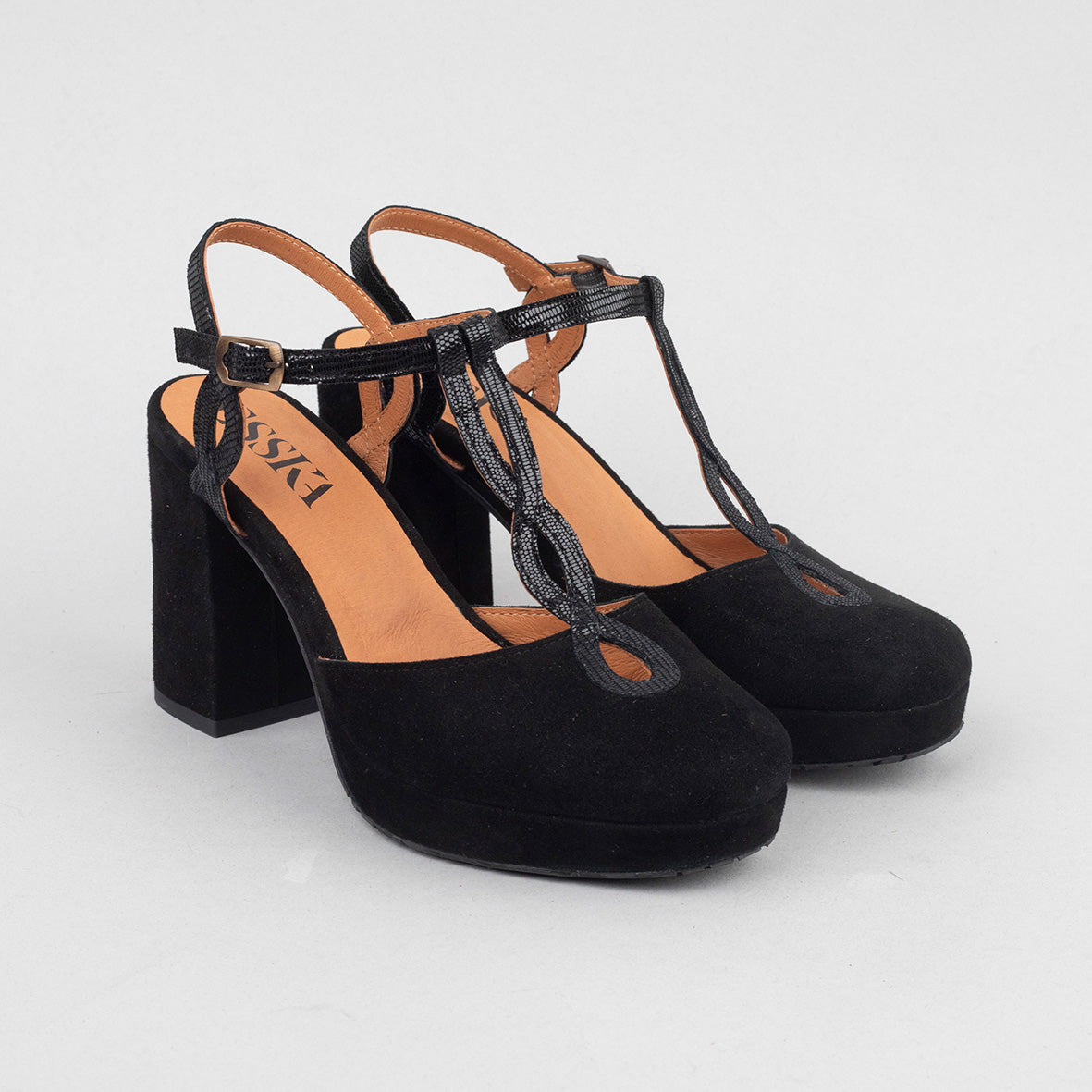 Viola Black High Shoe by Esska