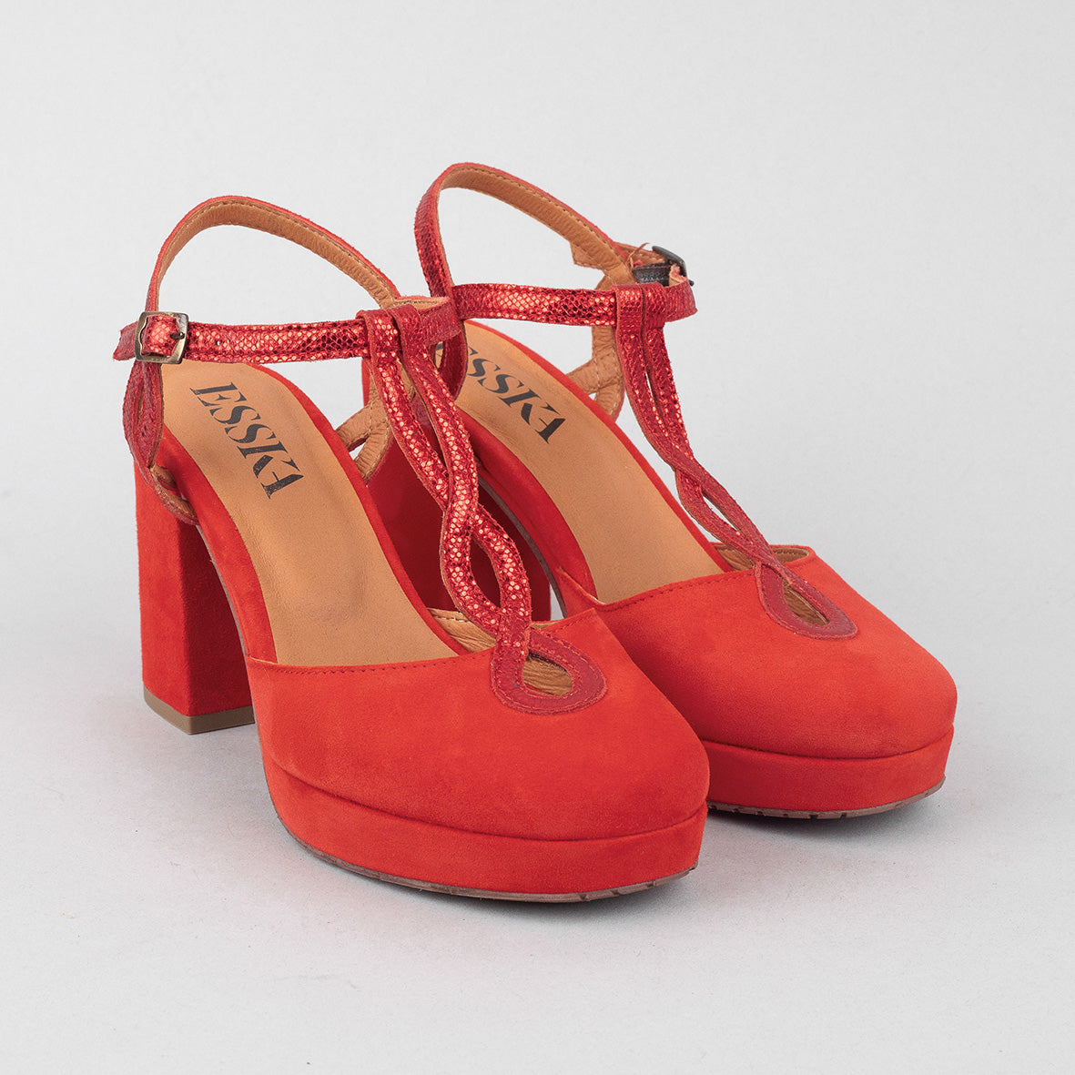 Viola Red High Shoe by Esska
