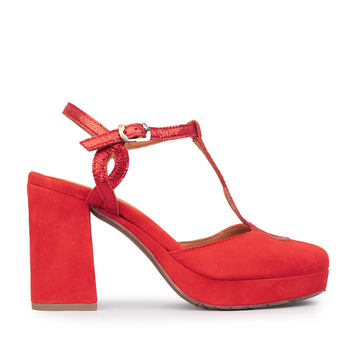 Viola Red High Shoe by Esska