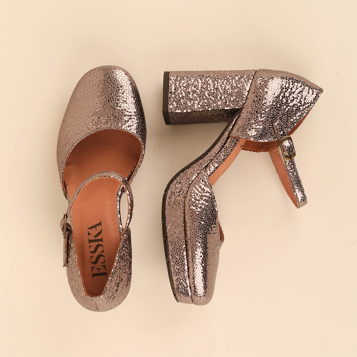 Viv Vegan Metallic Steel