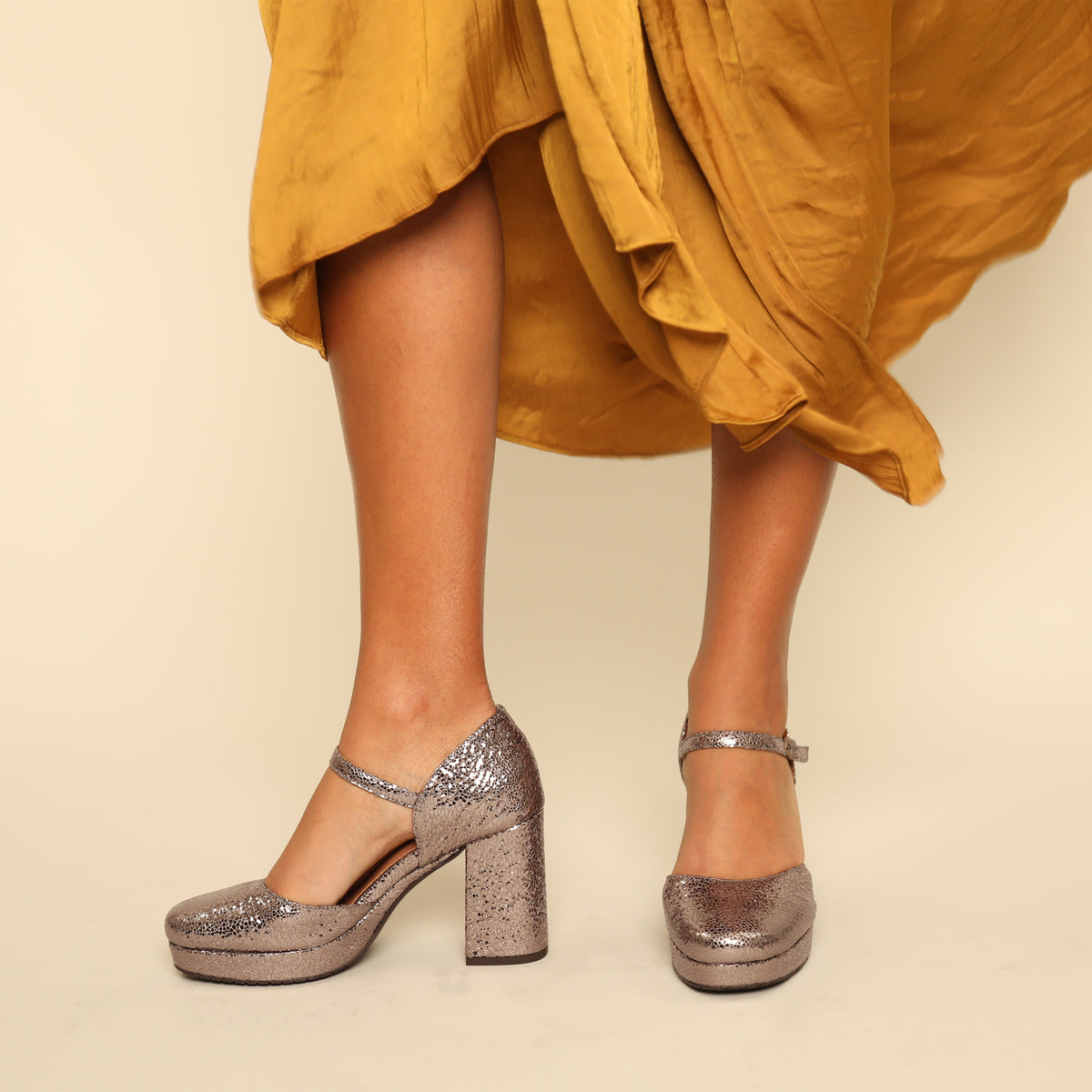 Viv Vegan Metallic Steel