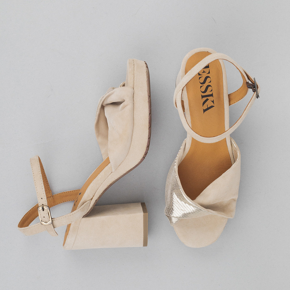 Vivi Stone High Sandal by Esska