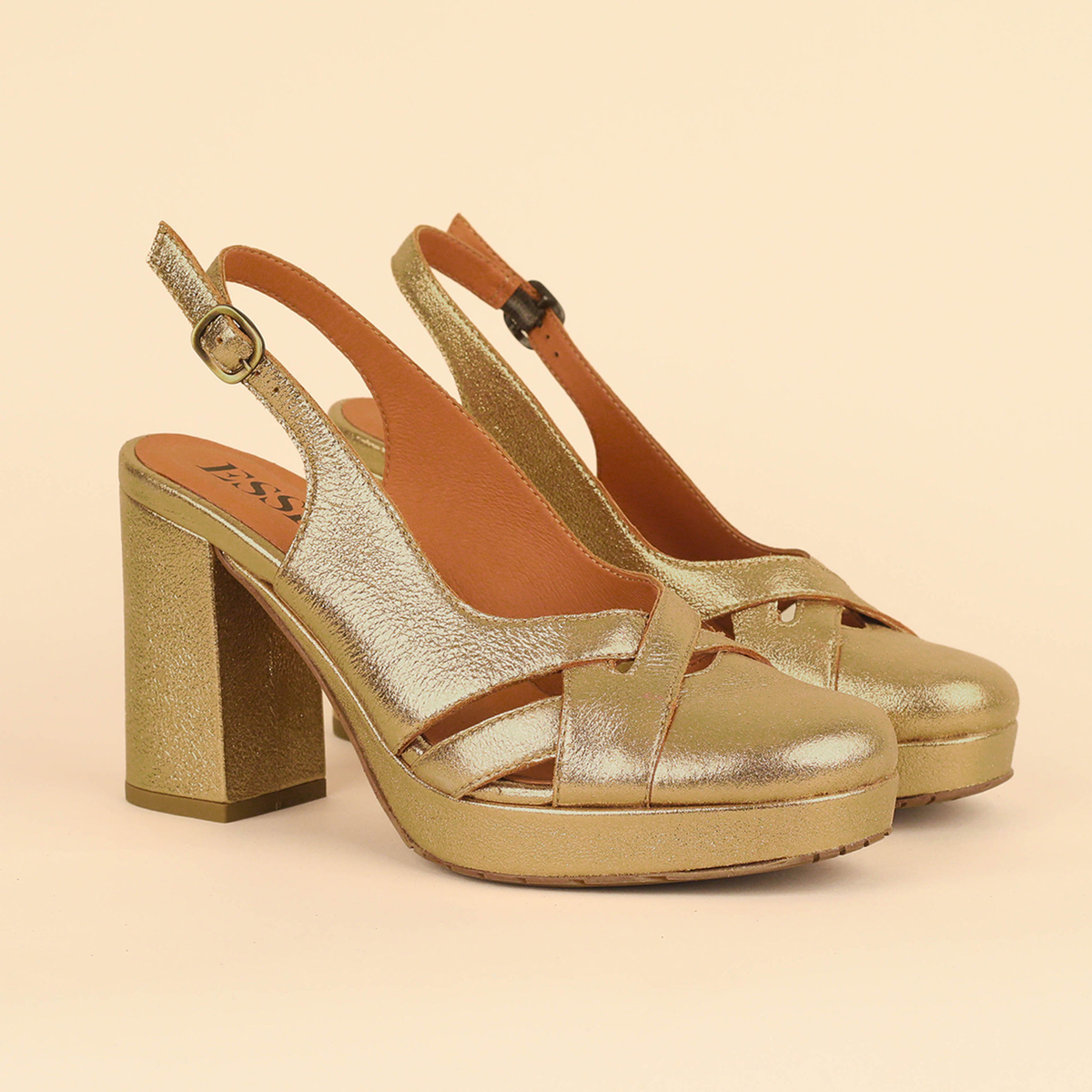 Vivian Gold Dust High Shoe by Esska