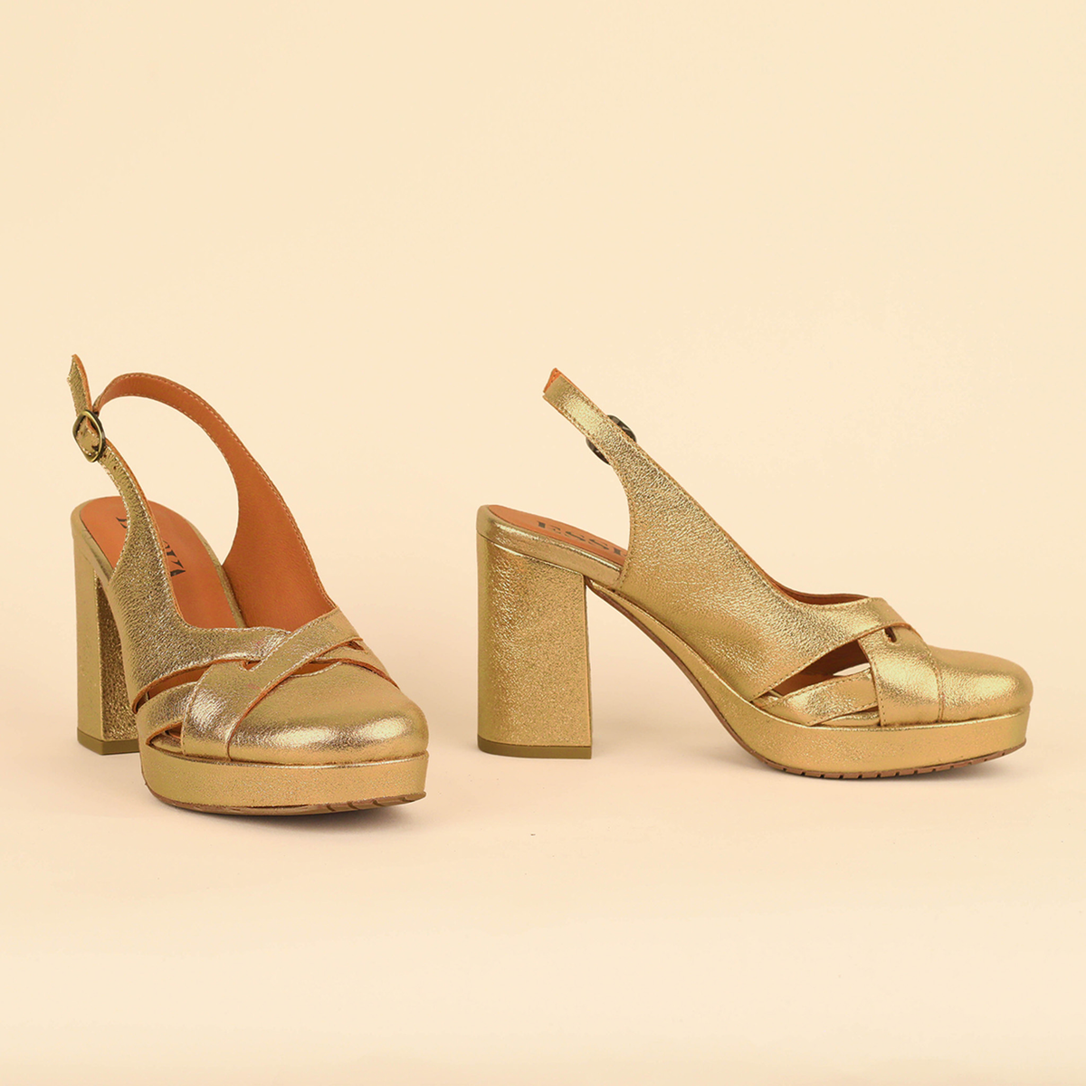 Vivian Gold Dust High Shoe by Esska