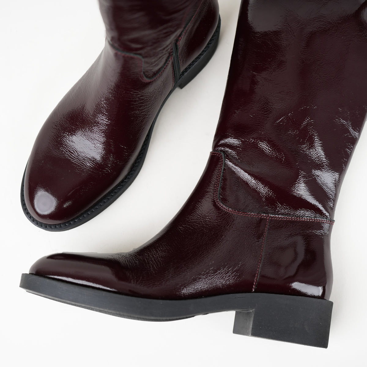 Sample - Wynter Patent Burgundy - Size 37 (UK4)