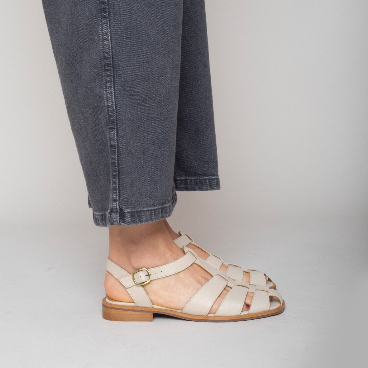 Zak Stone Flat Sandal by Esska