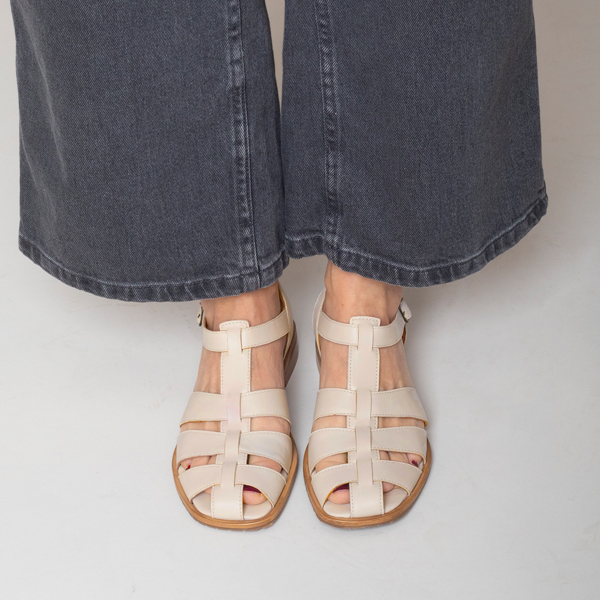 Zak Stone Flat Sandal by Esska