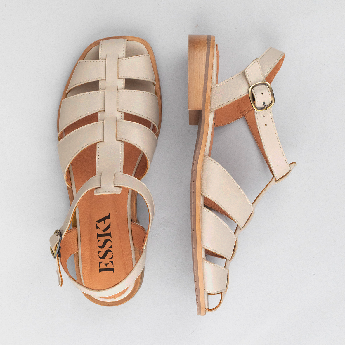 Zak Stone Flat Sandal by Esska