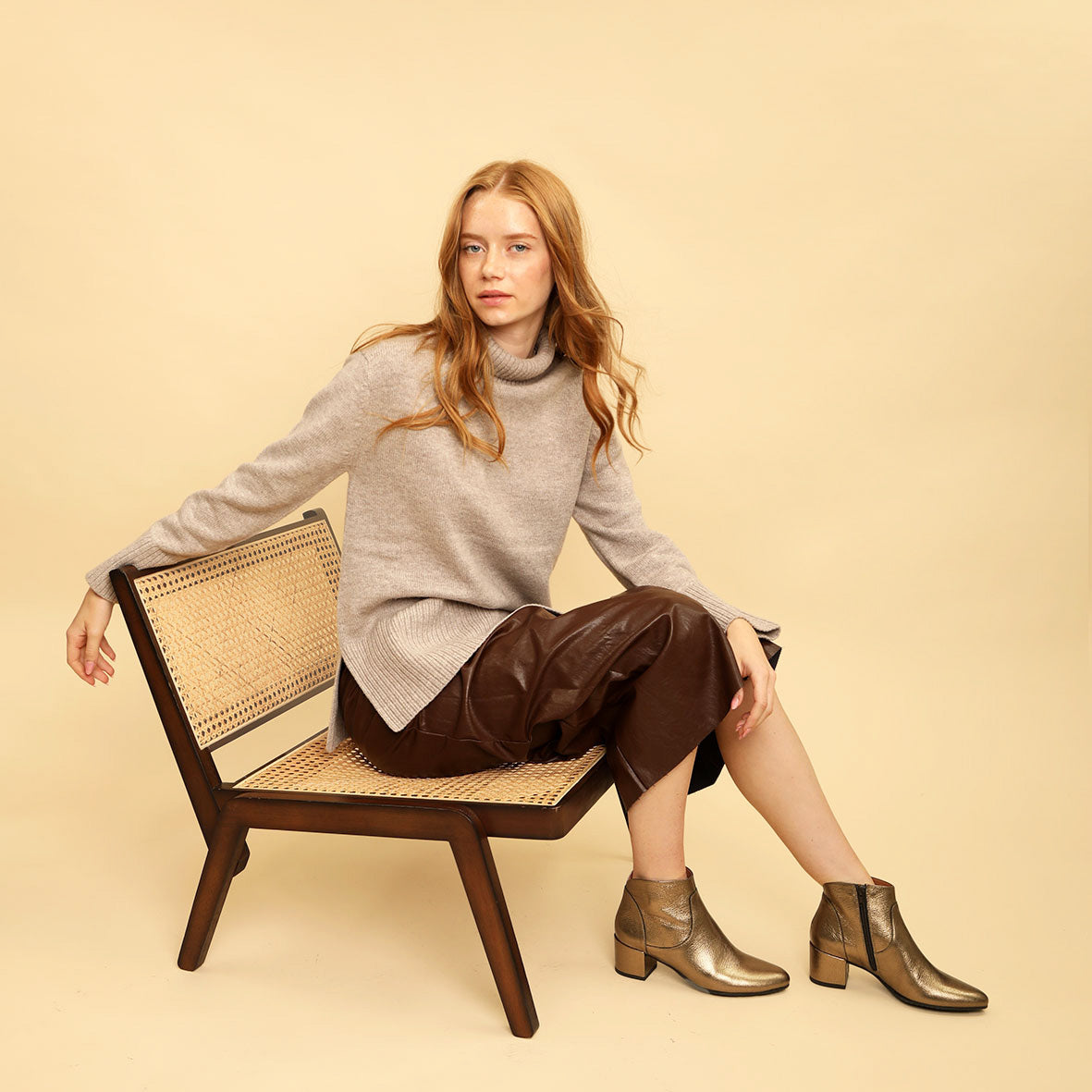 Kiana Metallic Mercury Low Boot by Esska