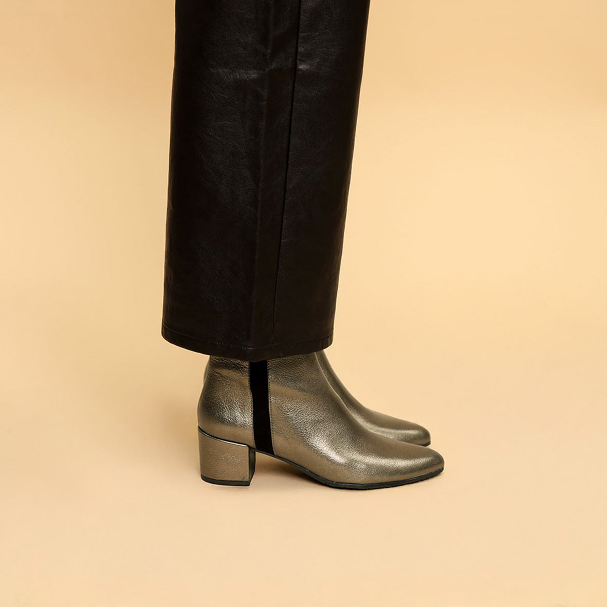 Kitty Metallic Graphito Low Boot by Esska Shoes Ltd