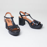 Charlie WIDE Black Leather