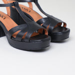 Charlie WIDE Black Leather