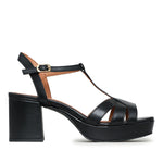 Charlie WIDE Black Leather