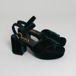 Clara VEGAN Velvet Green