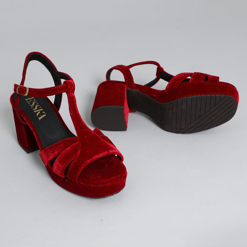 Charlie VEGAN Velvet Red