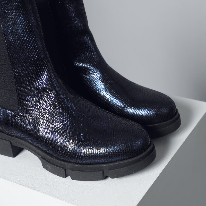 June Navy Metallic