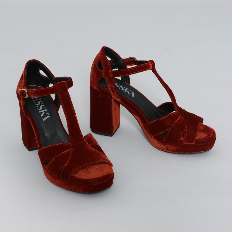 Valerie VEGAN Velvet Burnt Orange