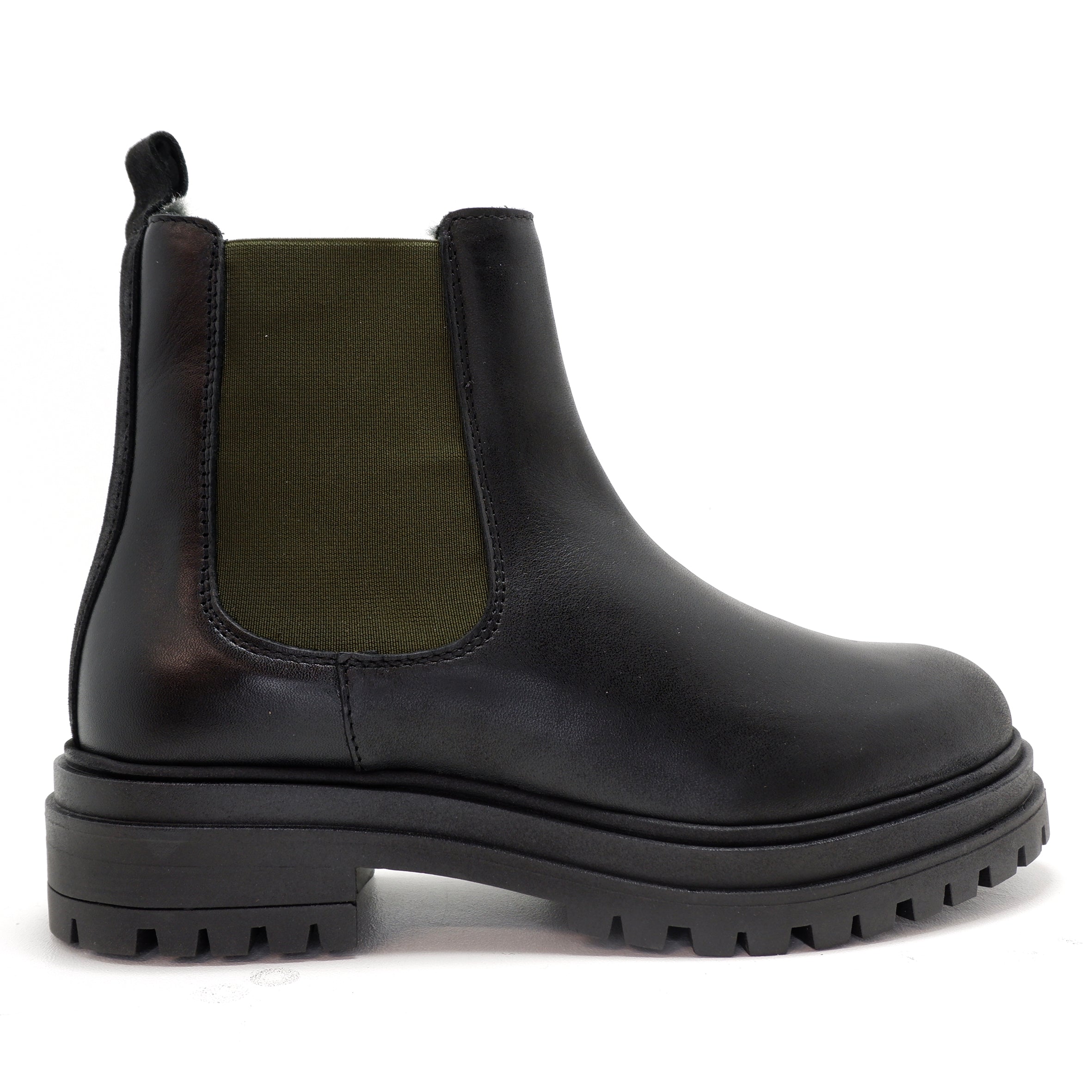 Raid wide fit radar black chunky chelsea boots hotsell